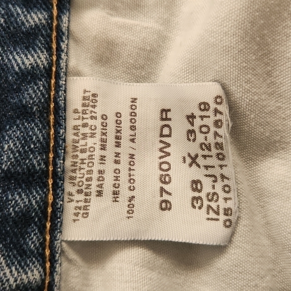 Wrangler Blue 38×34 Straight Leg Jeans - Picture 7 of 8